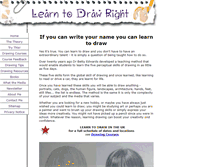 Tablet Screenshot of learn-to-draw-right.com